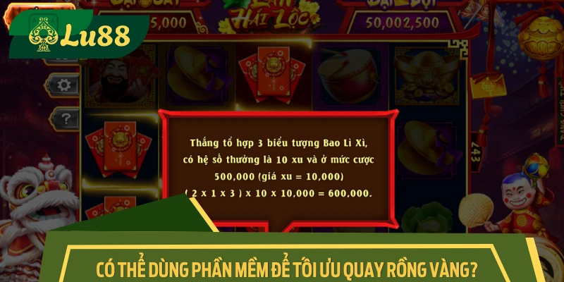 Tác dụng của công cụ hỗ trợ trong quá trình chơi Rồng slot